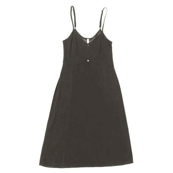 Botanica Vetiver Slip Dress in Black Silk - Picture 2 of 6